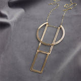 Modern Geometric Deco Necklace