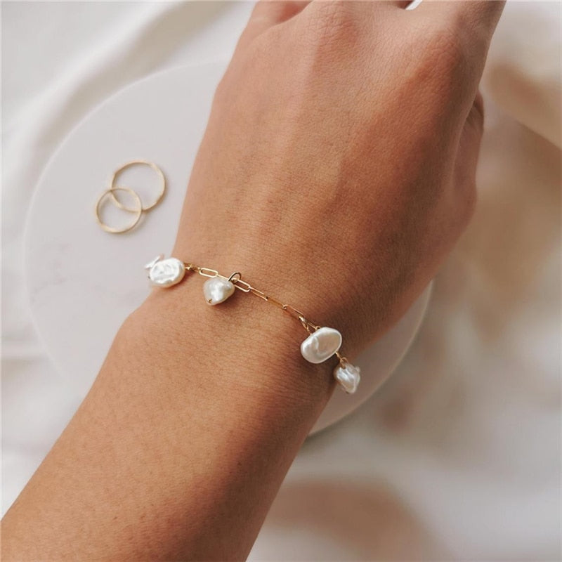 Baroque Pearl Bracelet-Bracelet-Katalio