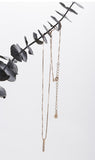 Dainty Zirconia Bar Necklace-Necklace-Katalio