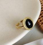 Celestial Agate Adjustable Ring-Ring-Katalio