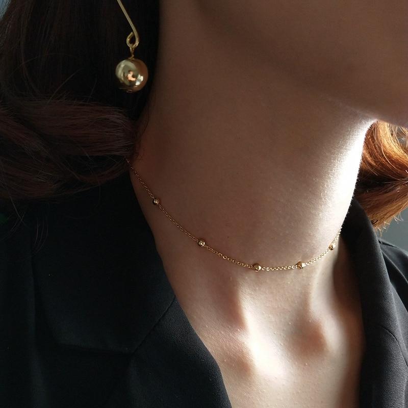 Classic Beaded Choker Necklace-Necklace-Katalio