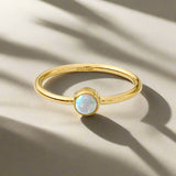 14K Gold Filled Opal Ring – Dainty, Elegant & Timeless Glow