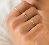 14K Gold Filled Opal Ring – Dainty, Elegant & Timeless Glow-Katalio