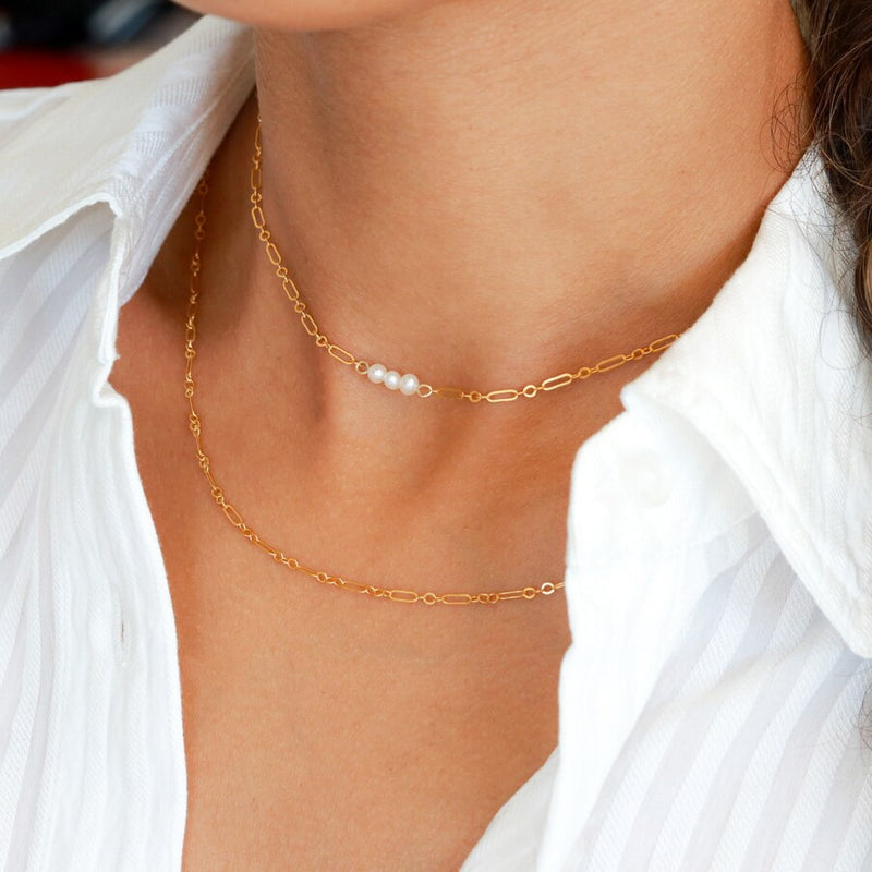 14K Gold-Filled Layering Necklace-Katalio