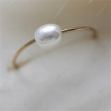 Dainty Pearl Knuckle Ring