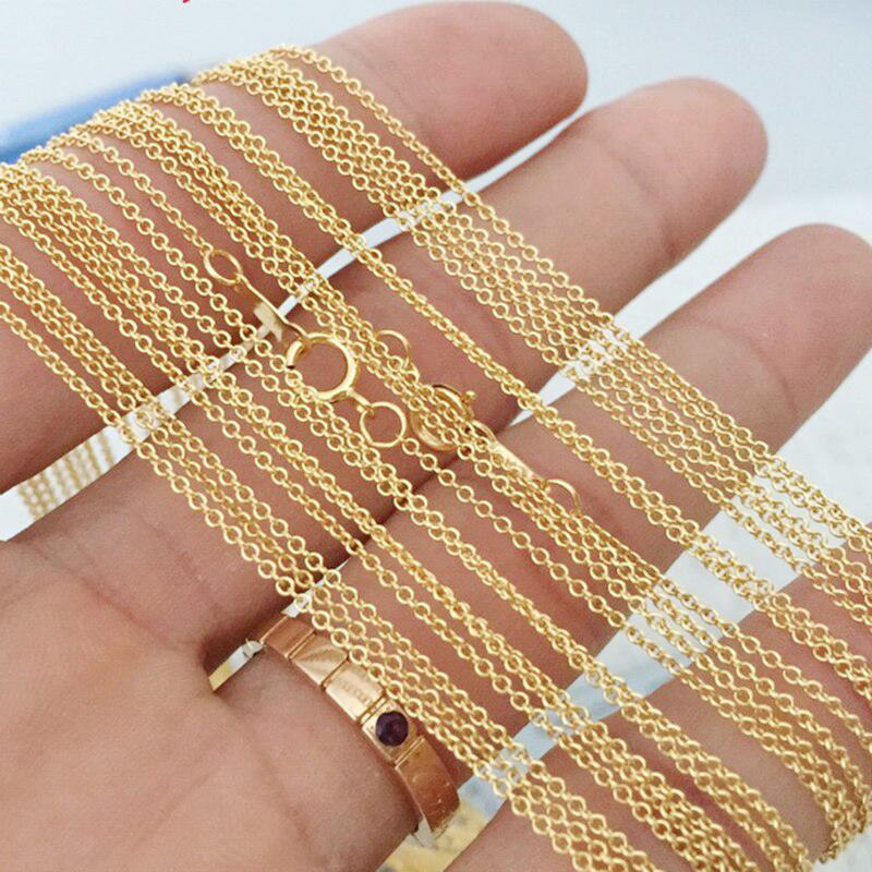 Classic 1.1mm Trace Chain Necklace-Chain Necklace-Katalio