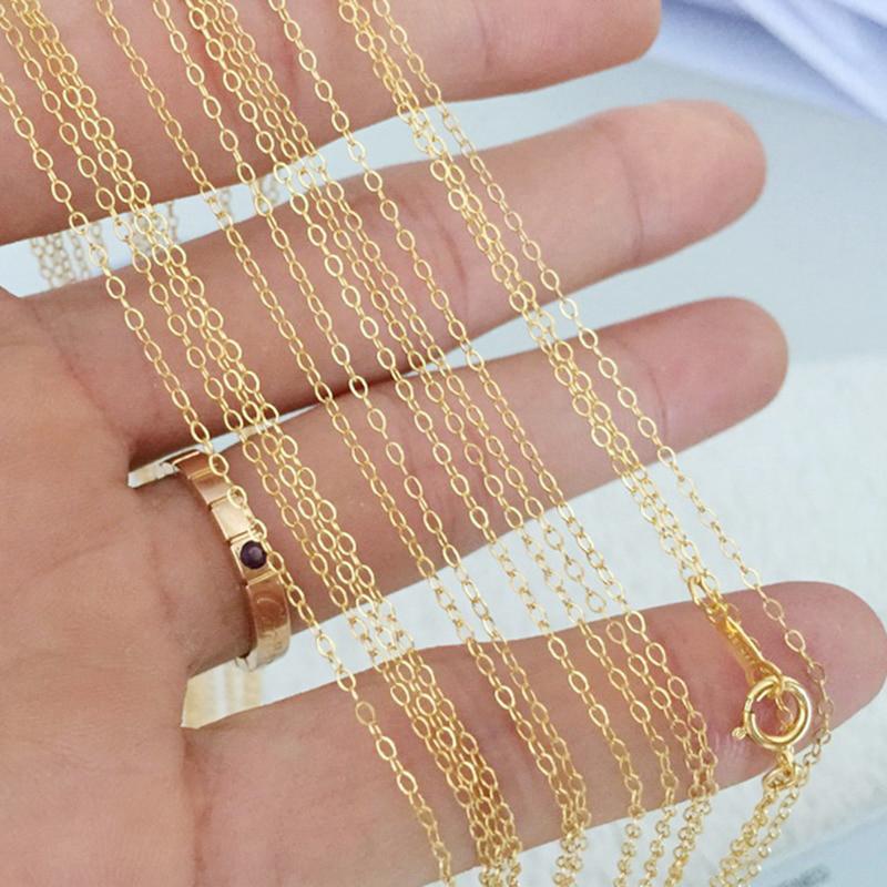 Classic 1.3mm Trace Chain Necklace-Chain Necklace-Katalio