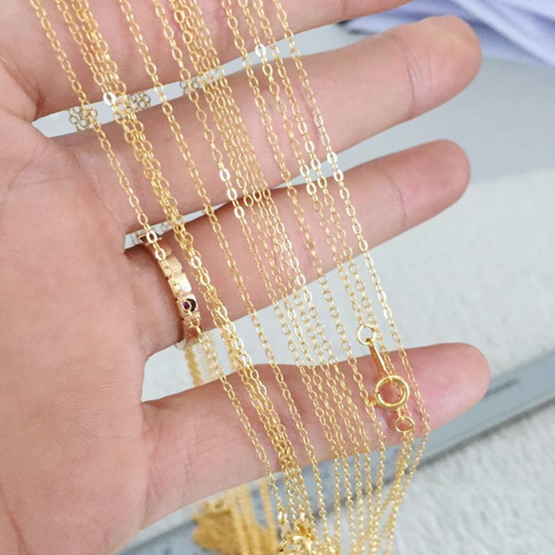 Classic 1.3mm Trace Chain Necklace-Chain Necklace-Katalio