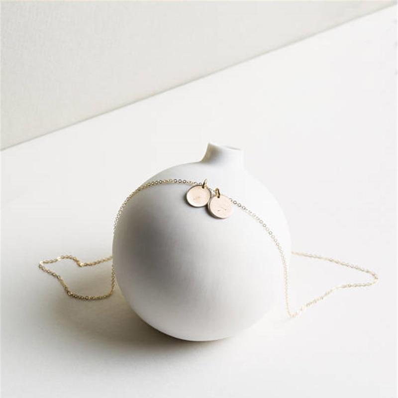 Double Disc Necklace-Necklace-Katalio