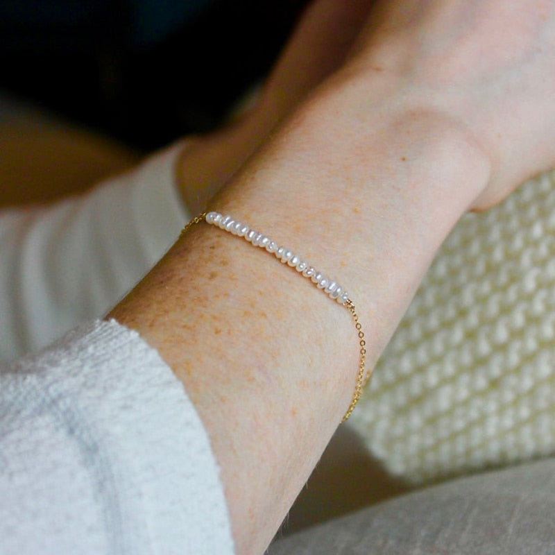 Dainty Pearl Bracelet-Katalio