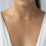 Pearl Backdrop Necklace-Necklace-Katalio