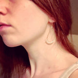 Pearl Teardrop Dangle Earrings-Earrings-Katalio