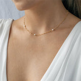 Pearl Backdrop Necklace-Necklace-Katalio
