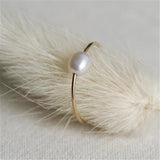 Dainty Pearl Knuckle Ring-Ring-Katalio