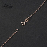 Geometric Hearts Chain Necklace-Necklace-Katalio