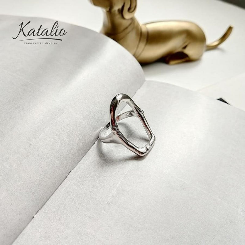 Geometric Openwork Ring-Ring-Katalio