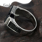 Onyx Shield Ring-Men's Ring-Katalio