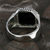 Onyx Shield Ring-Men's Ring-Katalio