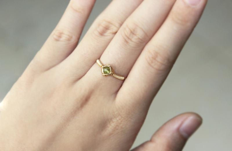 Aventurine Sphere Ring-Ring-Katalio