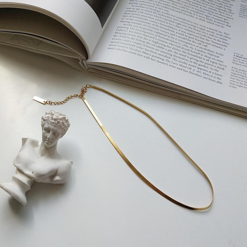 Contemporary Snake Choker Necklace-Necklace-Katalio