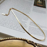 Contemporary Snake Choker Necklace-Necklace-Katalio