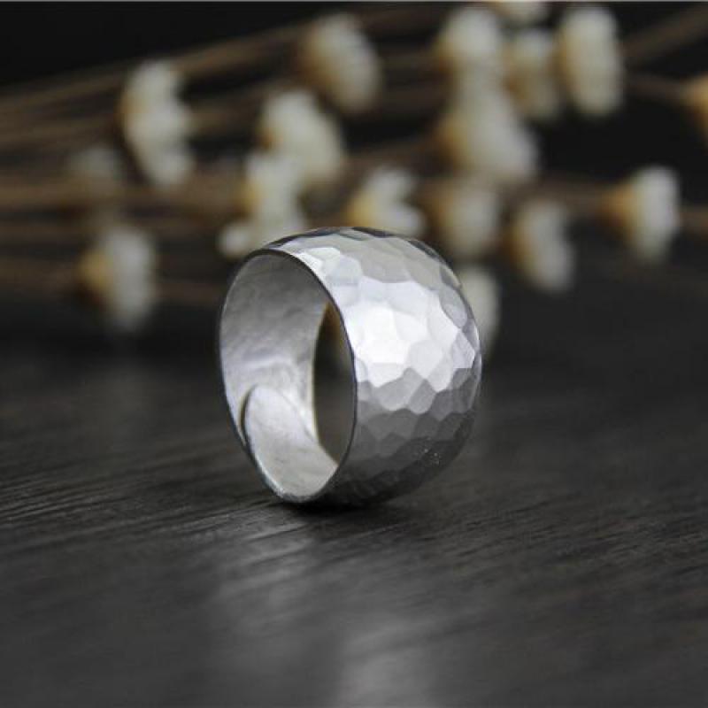Bold Wild Hammered Ring-Ring-Katalio