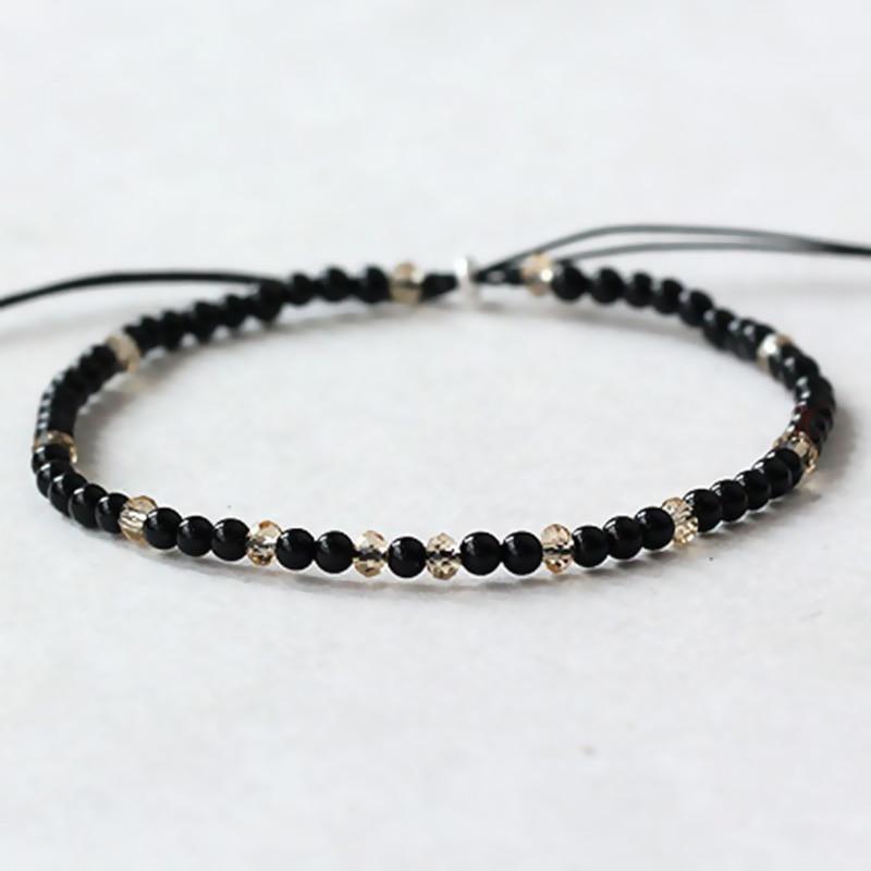 Black Onyx Beaded Bracelet-Bracelet-Katalio