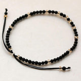 Black Onyx Beaded Bracelet-Bracelet-Katalio