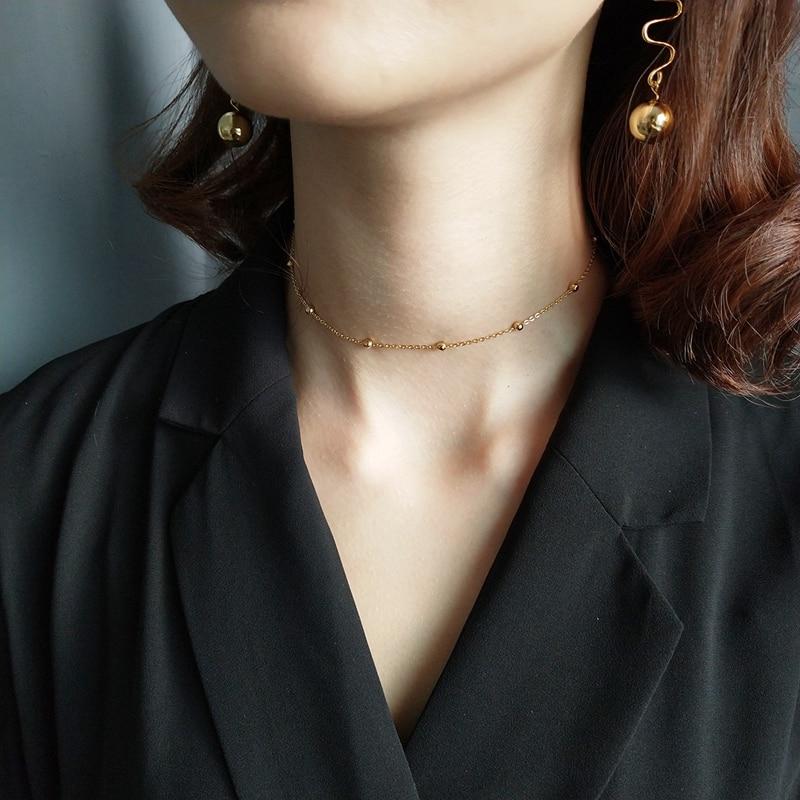 Classic Beaded Choker Necklace-Necklace-Katalio