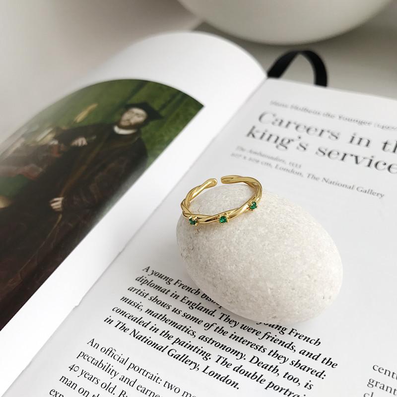 Green Zirconia Adjustable Ring-Ring-Katalio