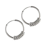 Minimalist Sterling Silver Hoops-Earrings-Katalio