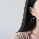 Minimalist Sterling Silver Hoops-Earrings-Katalio