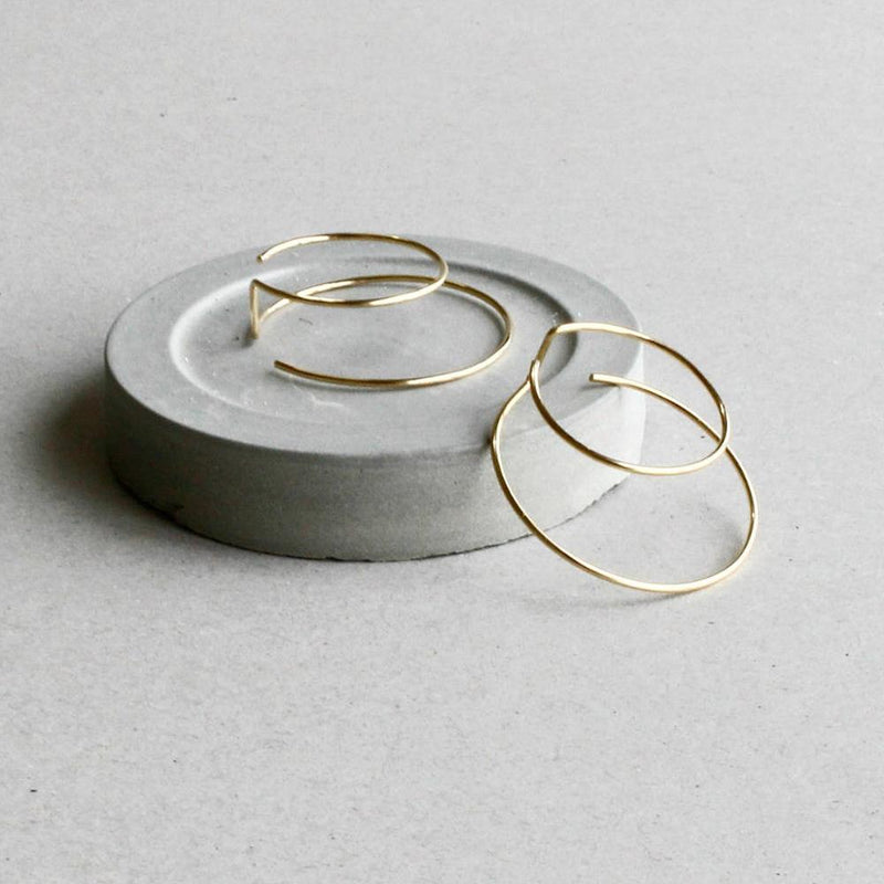 Bold Circles Hoops-Earrings-Katalio