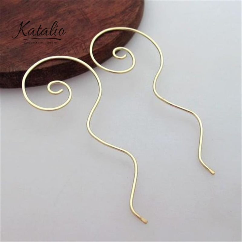 Wavy Earrings-Earrings-Katalio