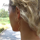 Wavy Earrings-Earrings-Katalio