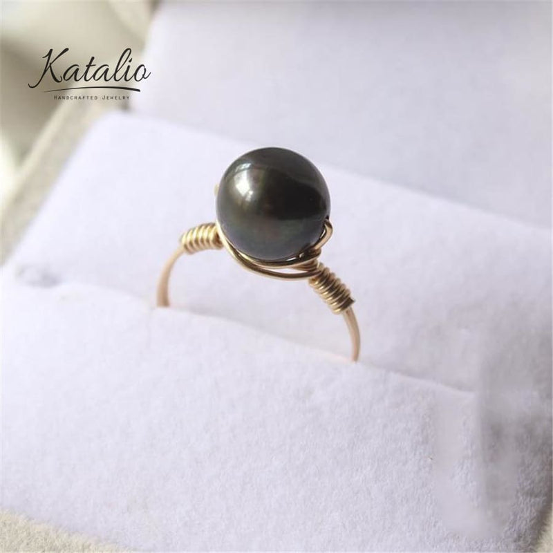 The Black Pearl Ring-Ring-Katalio