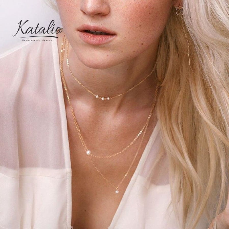 Timeless Elegance Layering Necklace-Necklace-Katalio